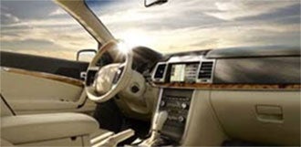 Lincoln car front dashboard