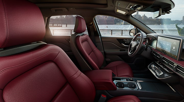 The available Perfect Position front seats in the 2024 Lincoln Corsair® SUV are shown. | Rogers Lincoln in Midland TX