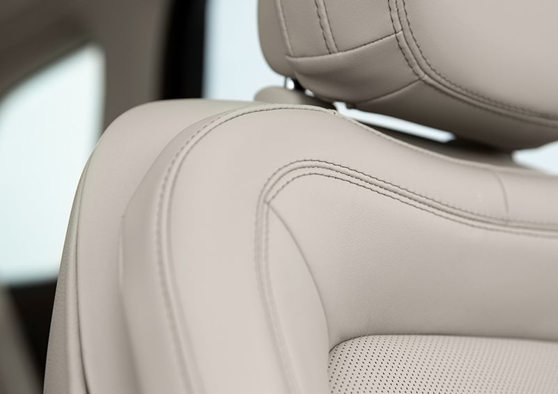 Fine craftsmanship is shown through a detailed image of front-seat stitching. | Rogers Lincoln in Midland TX