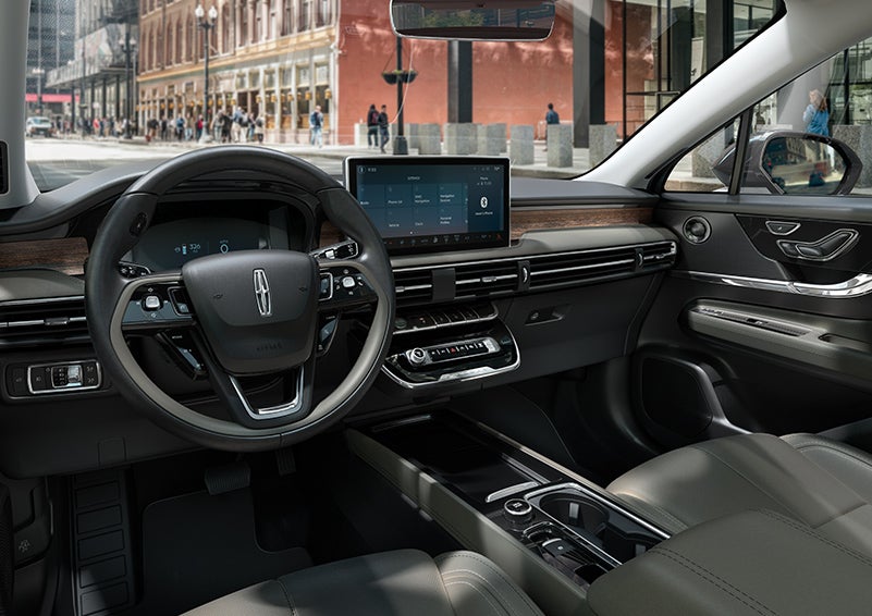 The interior dashboard of 2024 Lincoln Corsair® SUV is shown here. | Rogers Lincoln in Midland TX