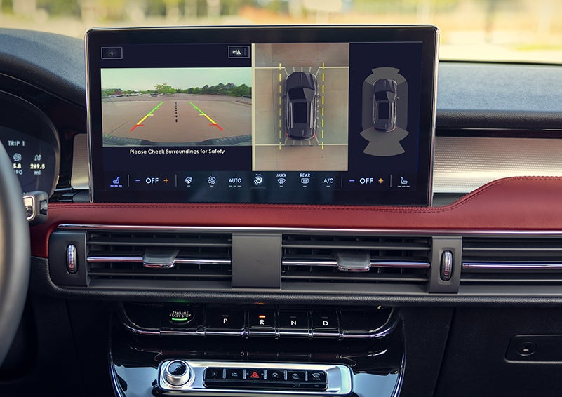The large center touchscreen of a 2024 Lincoln Corsair® SUV is shown. | Rogers Lincoln in Midland TX