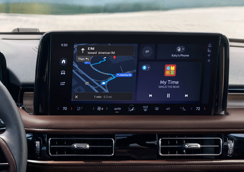 The 13.2-inch LCD touchscreen is showcased. | Rogers Lincoln in Midland TX