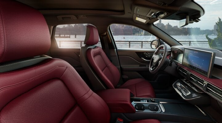 The available Perfect Position front seats in the 2025 Lincoln Corsair® SUV are shown. | Rogers Lincoln in Midland TX