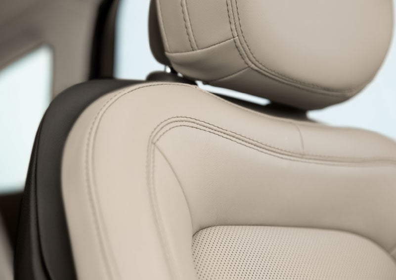 Fine craftsmanship is shown through a detailed image of front-seat stitching. | Rogers Lincoln in Midland TX