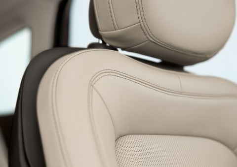 Fine craftsmanship is shown through a detailed image of front-seat stitching. | Rogers Lincoln in Midland TX
