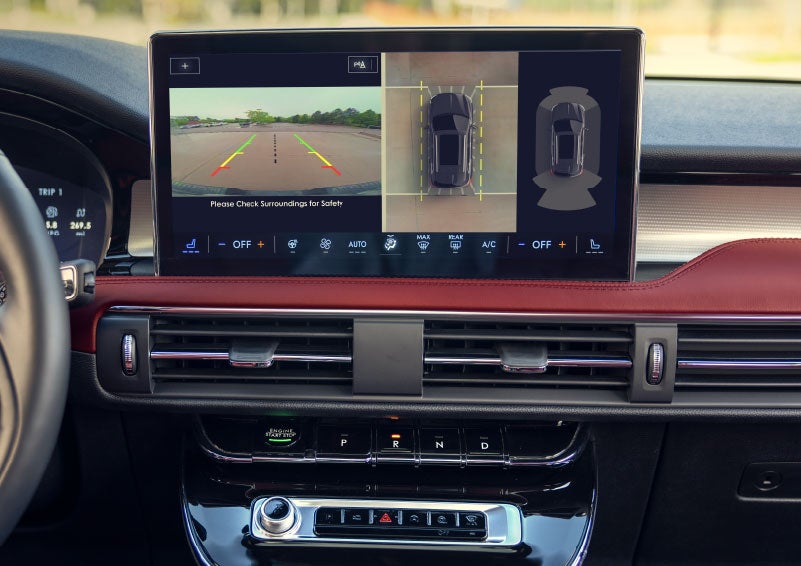 The large center touchscreen of a 2024 Lincoln Corsair® SUV is shown. | Rogers Lincoln in Midland TX