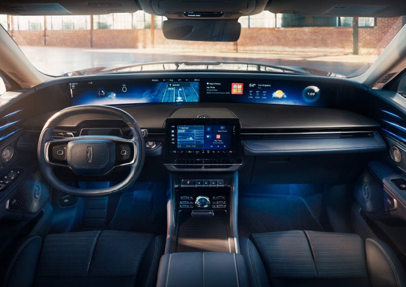 The panoramic display is shown in a 2025 Lincoln Nautilus® SUV. | Rogers Lincoln in Midland TX