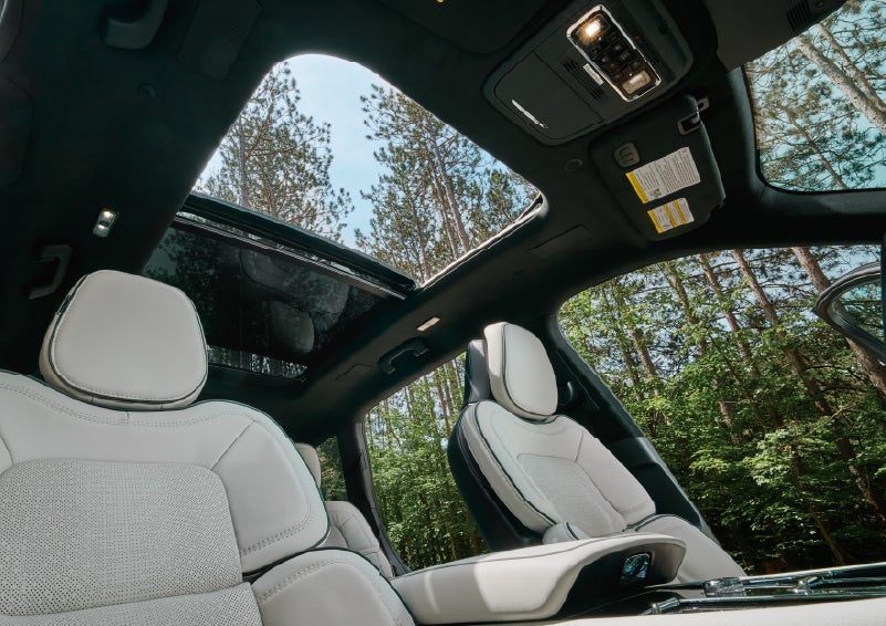 The front seats of a 2027 Lincoln Aviator® Black Label™ SUV | Rogers Lincoln in Midland TX