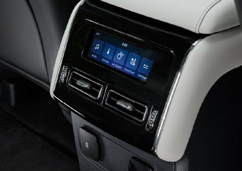 The second row touch screen displays audio and temperature control settings. | Rogers Lincoln in Midland TX