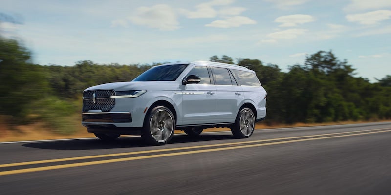2027 Lincoln Navigator full-size luxury SUV in Midland, TX, featuring distinctive exterior styling and three-row seating